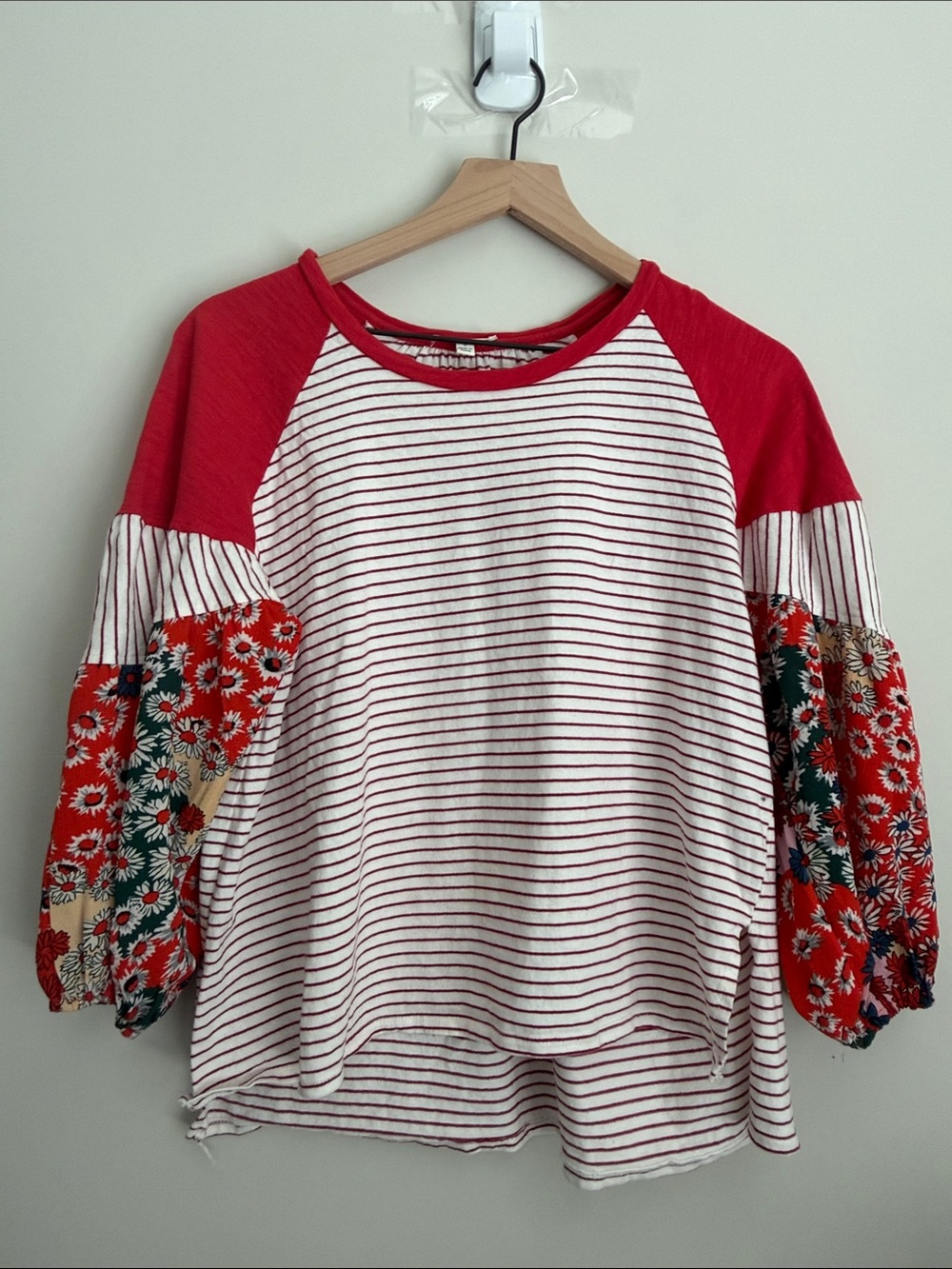UMGEE Boho boxy baloon sleeve Top Size Medium